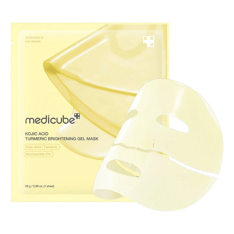 Medicube Kojic Acid Turmeric Brightening Gel Mask 4x28g | Mascarilla Iluminadora