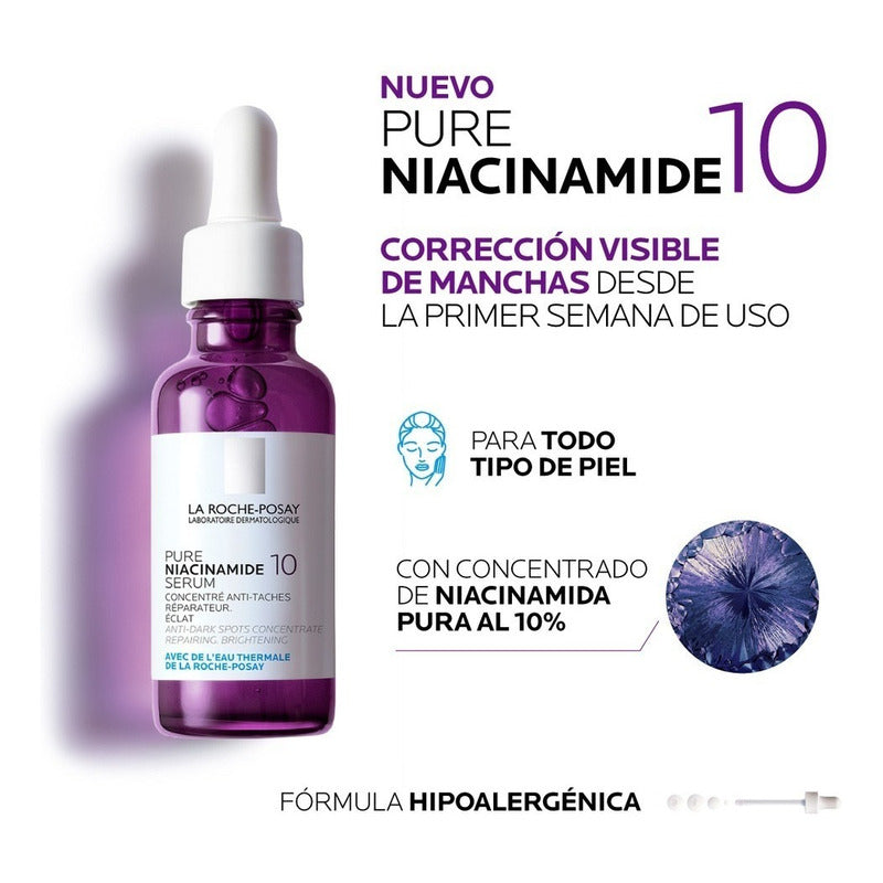 Niacinamide 10 Sérum La Roche-Posay | Reduce Manchas y Mejora la Luminosidad
