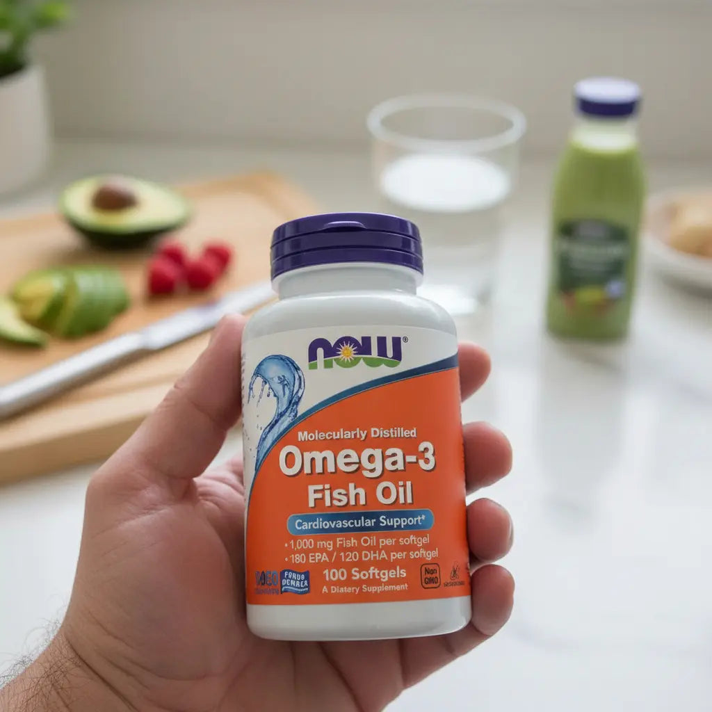 NOW Foods Omega-3 1000mg 100 Cápsulas Blandas | Apoyo Cardiovascular y Cerebral