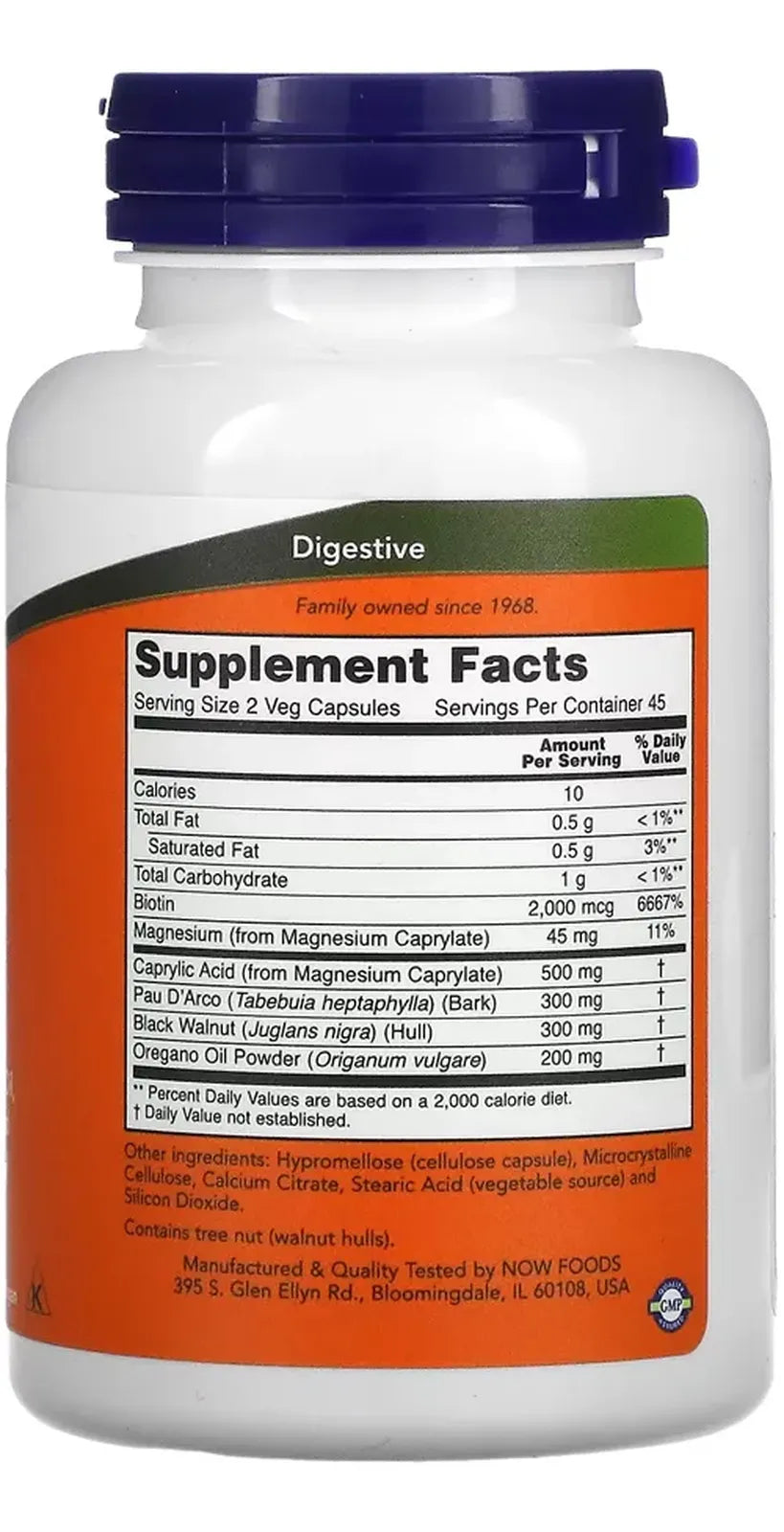 NOW Foods Candida Support 90 Cápsulas Vegetarianas | Equilibrio Digestivo y Bienestar Intestinal