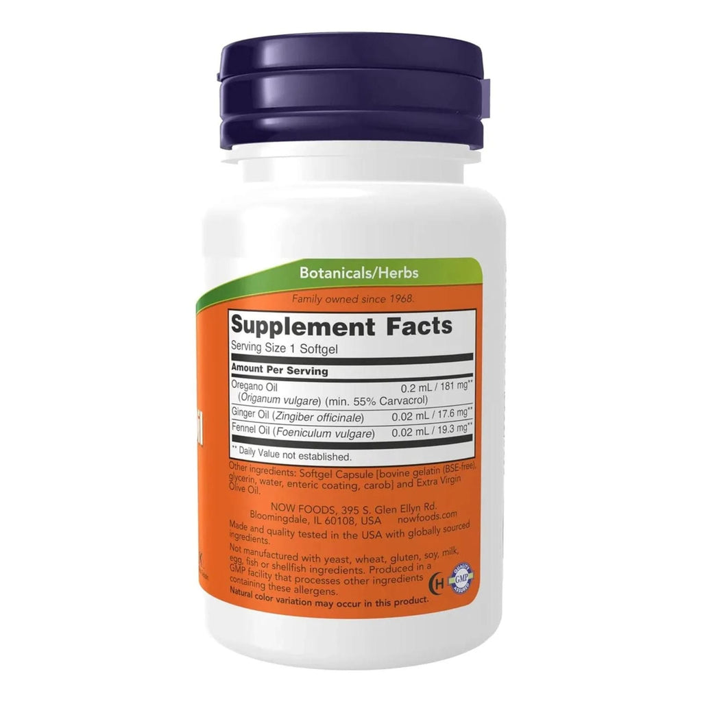 NOW Foods Aceite de Orégano 90 Cápsulas Blandas | Apoyo Inmunológico Natural