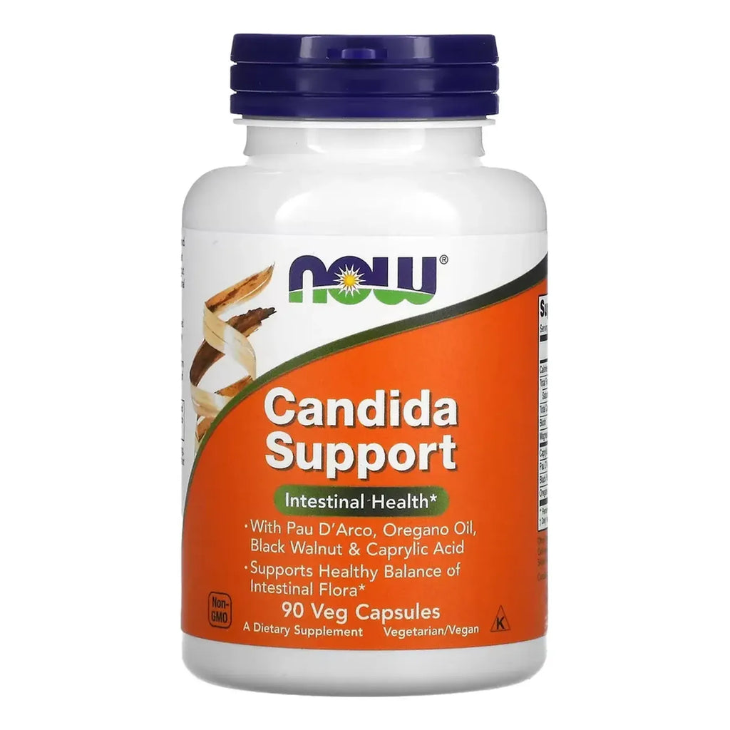 NOW Foods Candida Support 90 Cápsulas Vegetarianas | Equilibrio Digestivo y Bienestar Intestinal