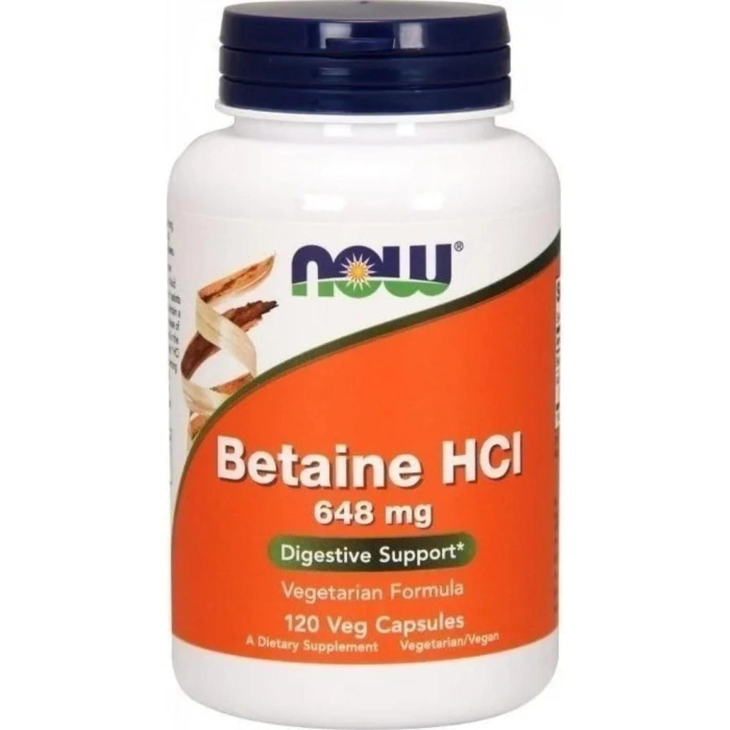 Betaine HCI - Aminoácidos – Suplemento en Cápsulas | NOW Foods