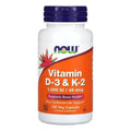 NOW Vitamin D-3 & K-2 1000 IU / 45 mcg – 120 Cápsulas Vegetales