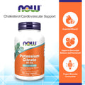 Citrato de Potasio 99 mg – 180 Cápsulas | Now Foods