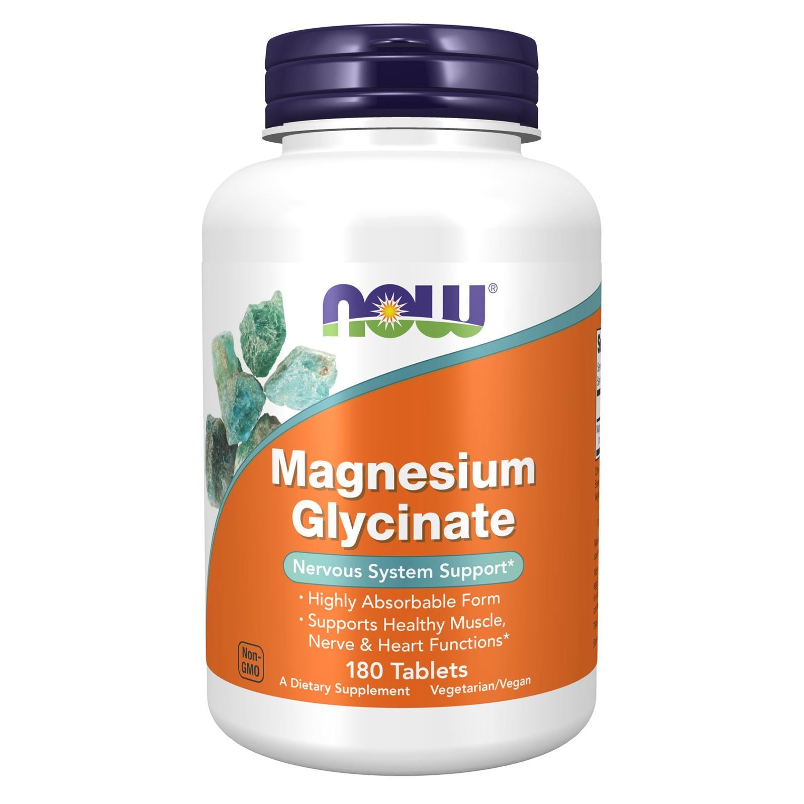NOW Foods Magnesium Glycinate | Magnesio Bisglicinato Alta Absorción